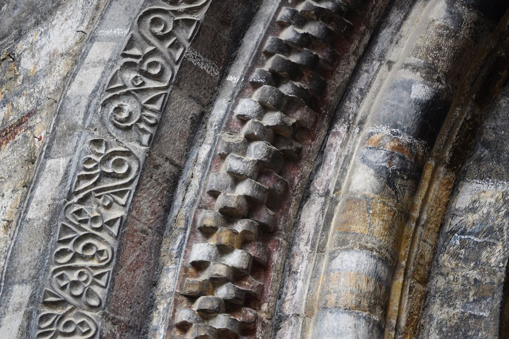 portail d’accès nord, détail des voussures