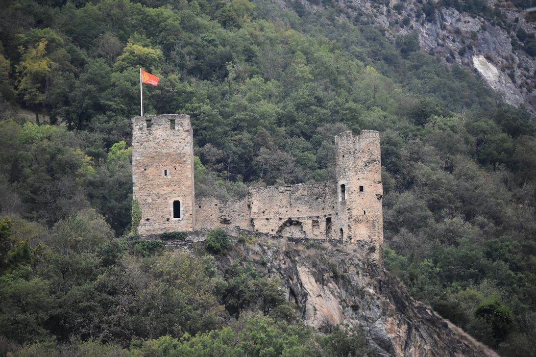 vue générale des vestiges depuis le Sud-Ouest