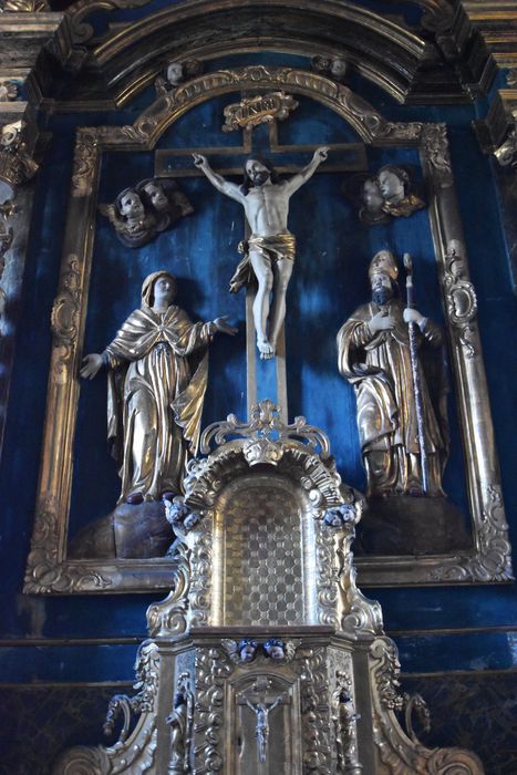 retable du maître-autel, groupe sculpté : Crucifixion