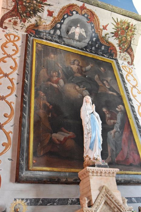 tableau : Vierge à l’Enfant adorée par quatre saints