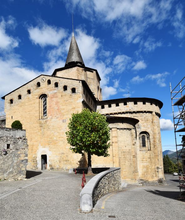 façade latérale sud, vue partielle