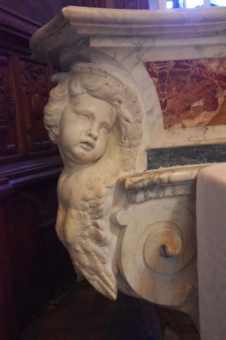 autel (ancien maître-autel) de l’absidiole nord, détail