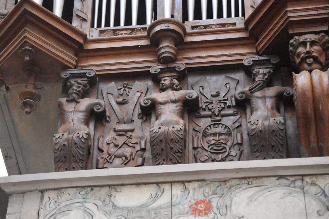 orgue de tribune : buffet d’orgue, détail