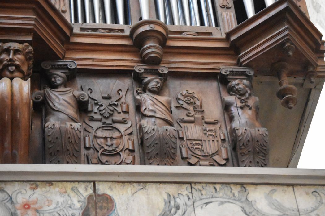 orgue de tribune : buffet d’orgue, détail