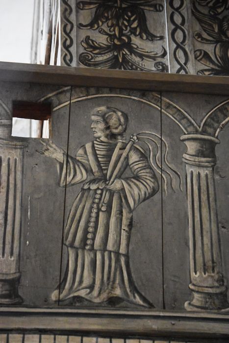 orgue de tribune : buffet d’orgue, détail