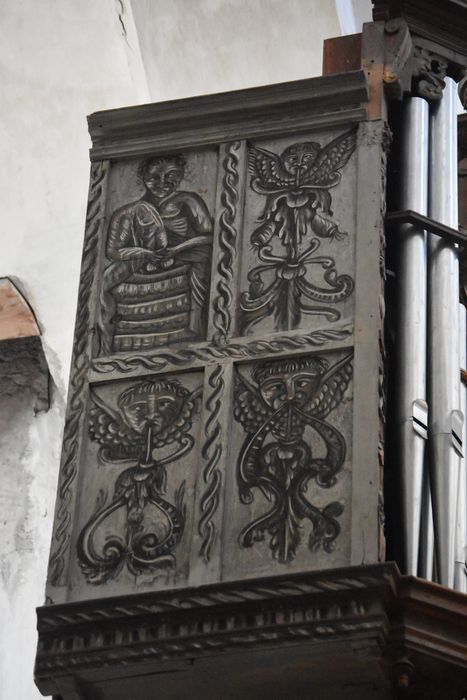 orgue de tribune : buffet d’orgue, détail