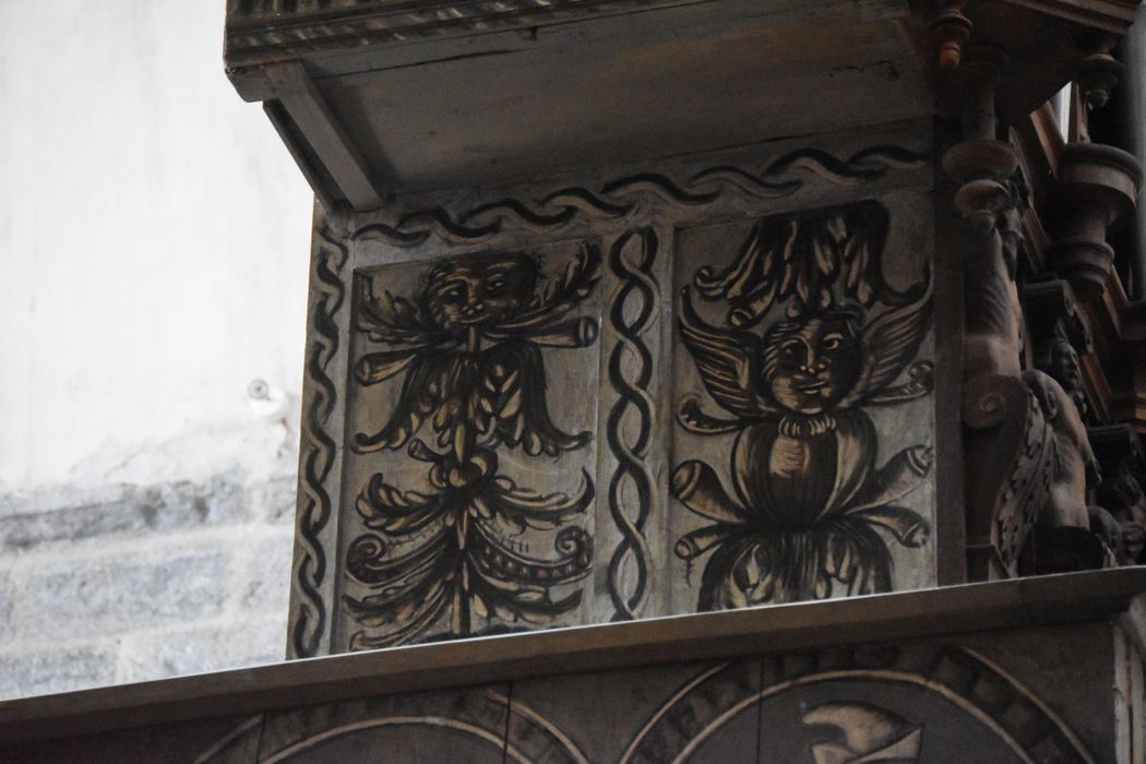 orgue de tribune : buffet d’orgue, détail