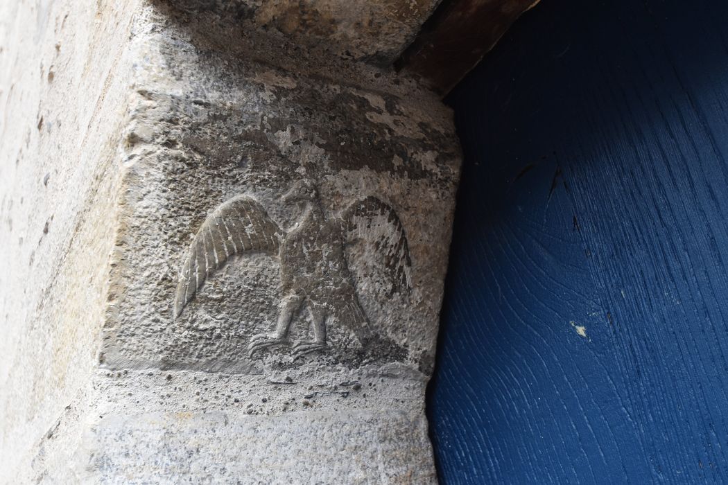 porte latérale sud, détail d’une console