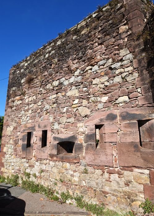remparts sud, tour bastionnée, élévation externe