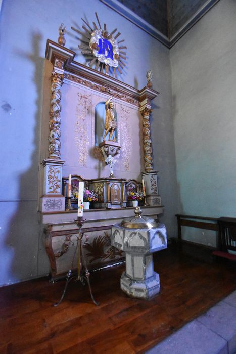 autel latéral sud, retable