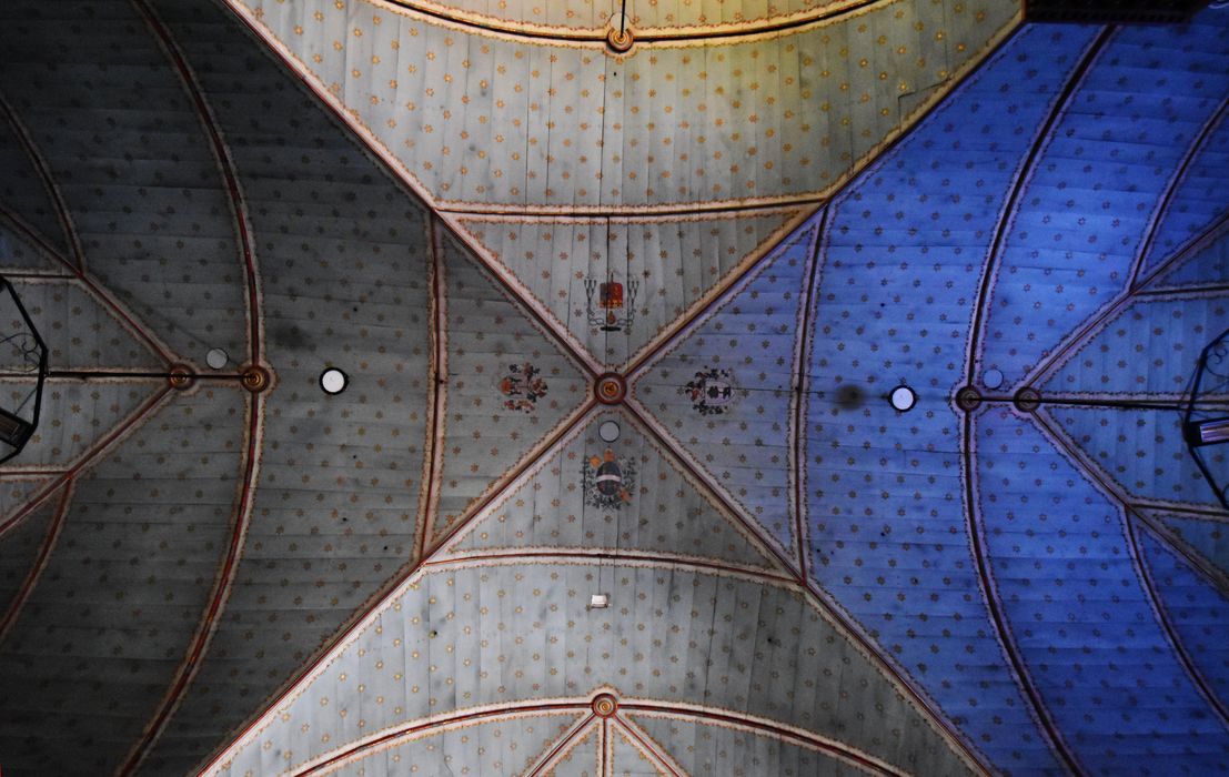 croisée du transept, voûte lambrissée
