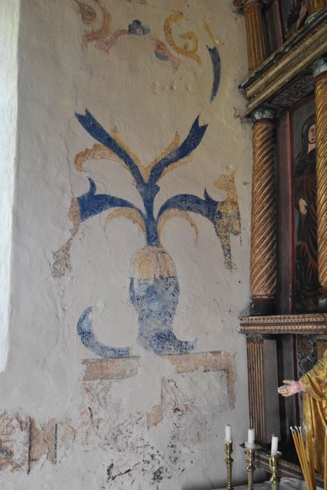 mur gouttereau nord, peintures monumentales (fragment)