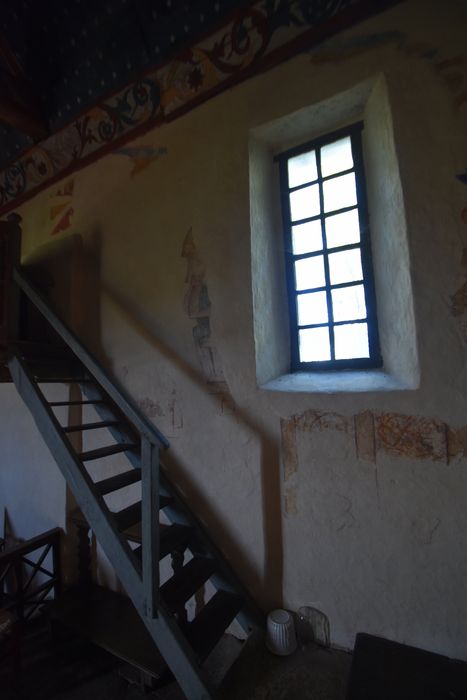 mur gouttereau nord, peintures monumentales (fragments)