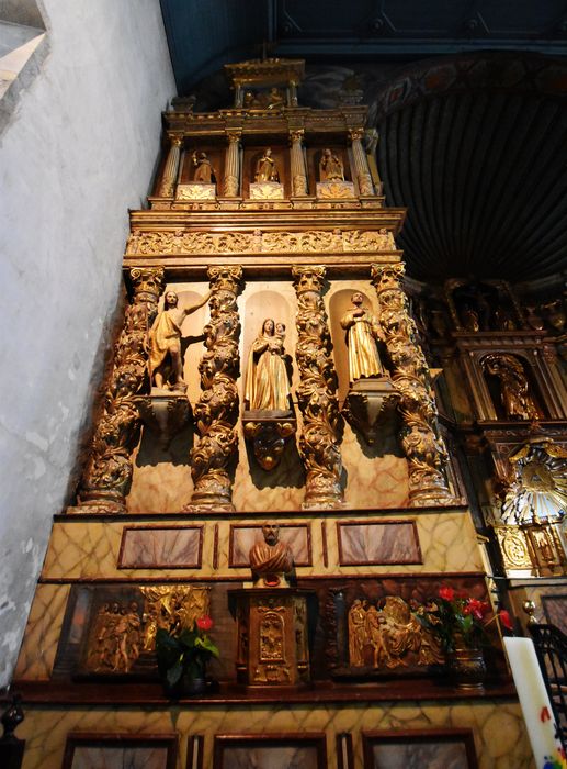 autel, retable latéral nord