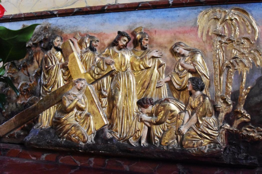 autel, retable latéral sud, détail