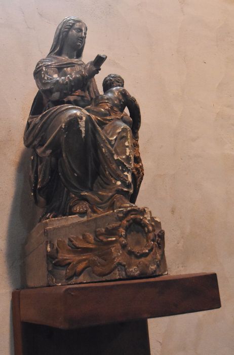 groupe sculpté : Éducation de la Vierge