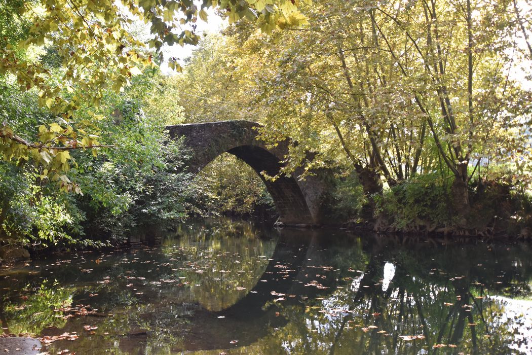 vue générale depuis l’amont sur la berge nord