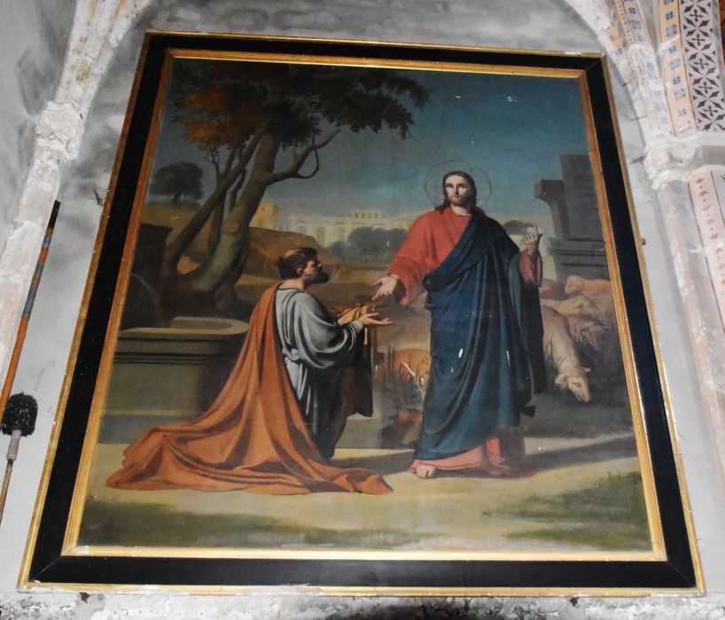 tableau : Saint Pierre et le Christ