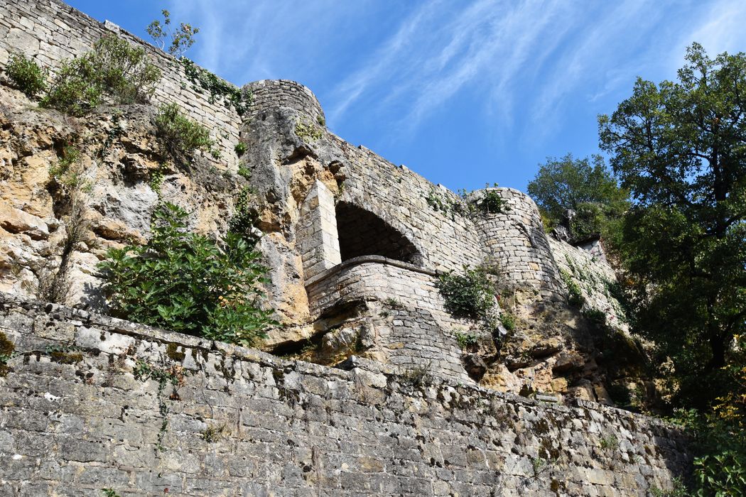 remparts, élévation sud-ouest, vue partielle