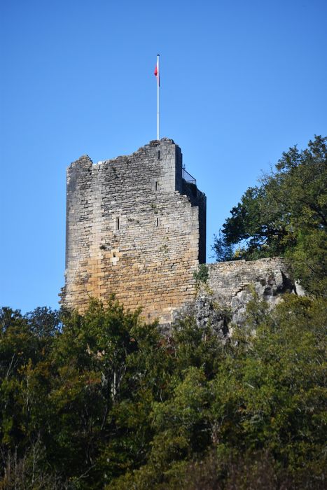 vestiges du donjon, élévation sud