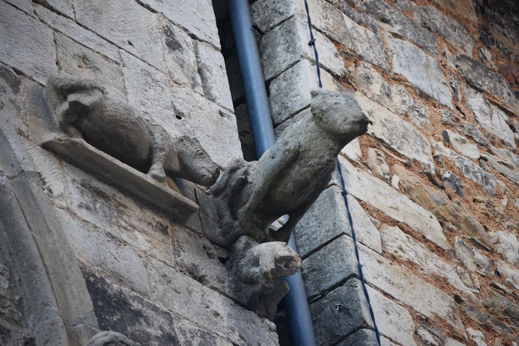 façade sud sur rue, détail