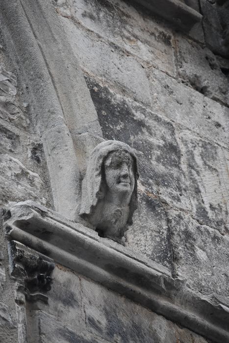 façade sud sur rue, détail