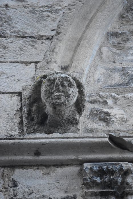 façade sud sur rue, détail