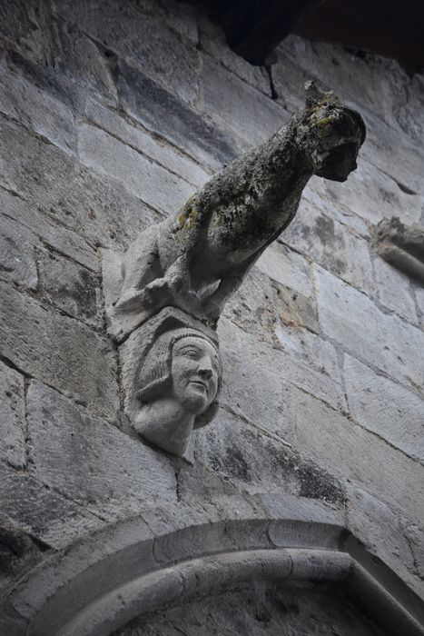 façade sud sur rue, détail