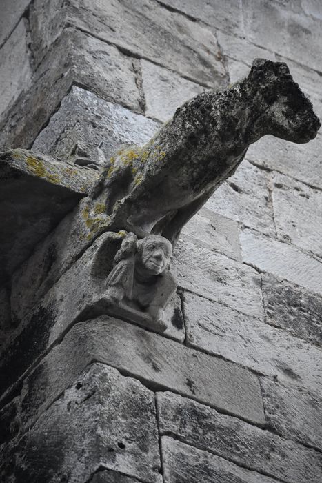 façade sud sur rue, détail