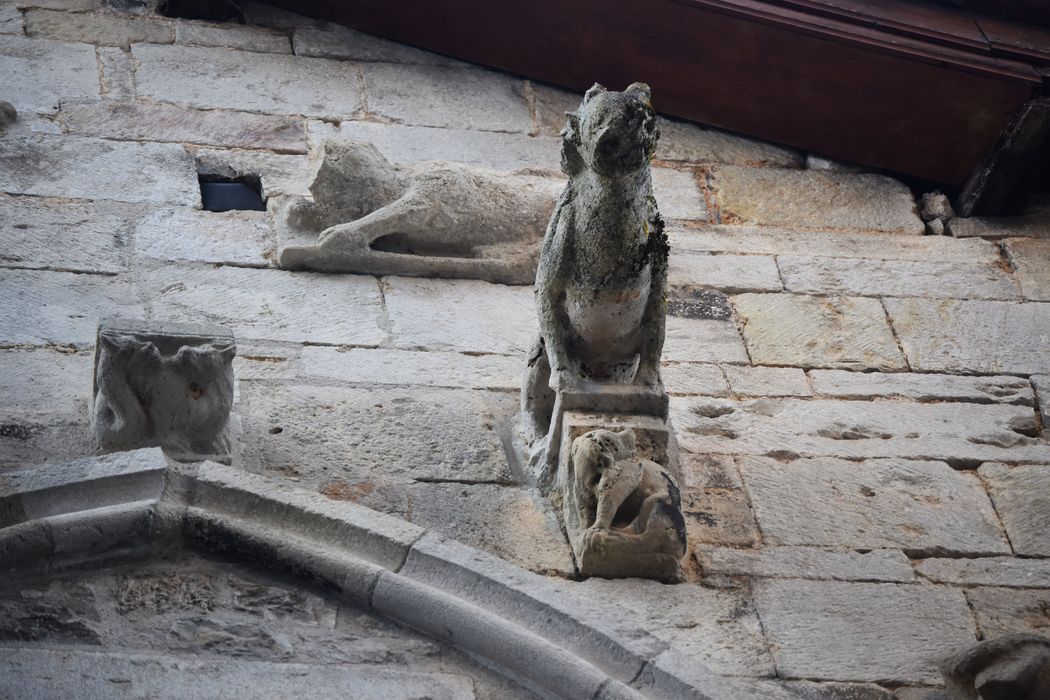 façade sud sur rue, détail