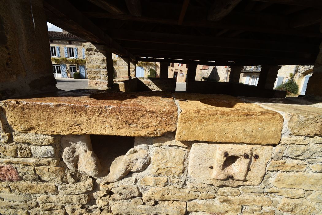 façade sud-ouest, détail des mesures