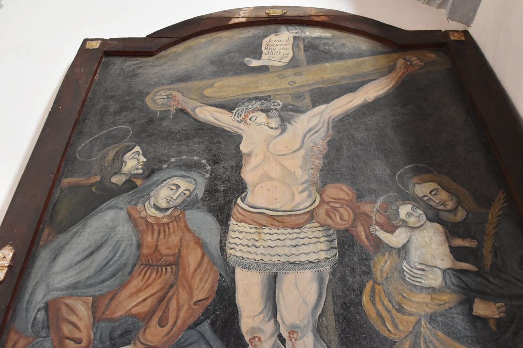 tableau : Crucifixion (la), vue partielle