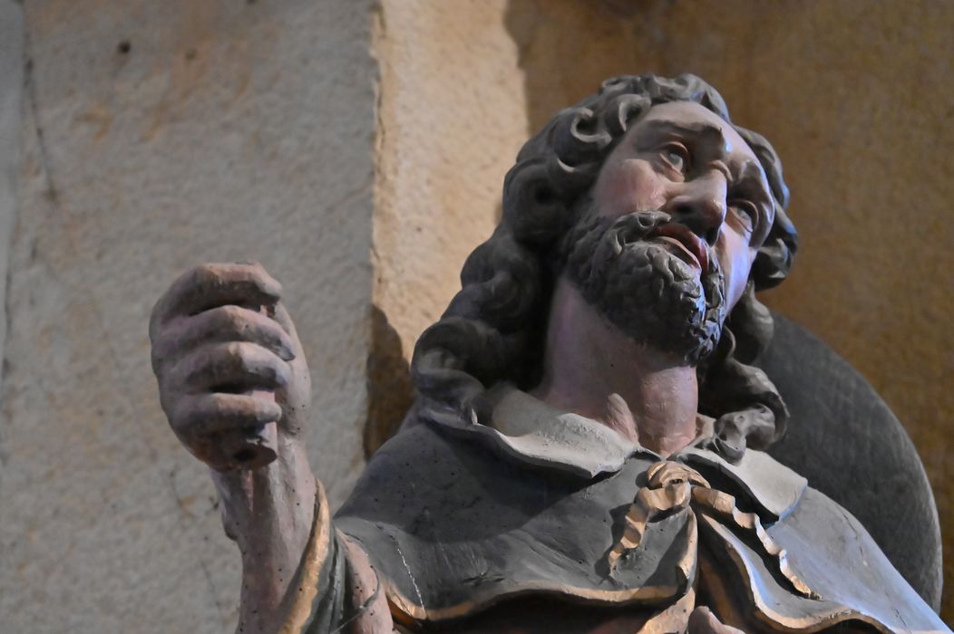 statue : Saint Roch, détail