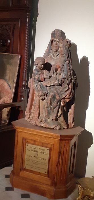 groupe sculpté : Sainte Anne, la Vierge et l’Enfant