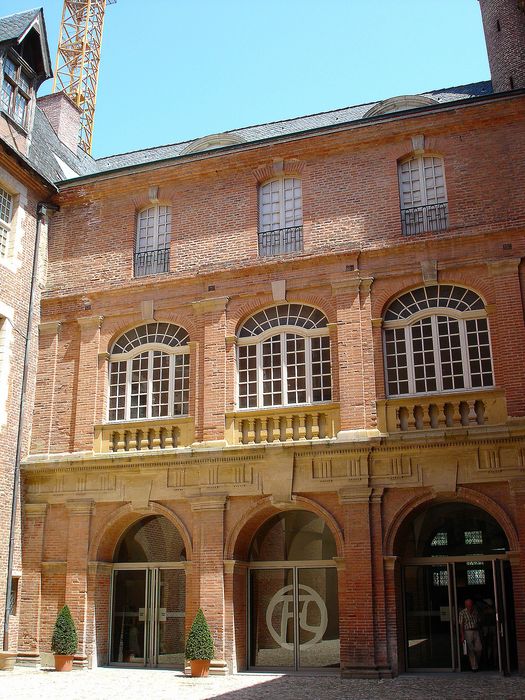 cour d’honneur, aile est, galerie de Gaspard de Daillon du Lude, façade ouest