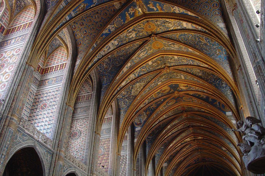 nef, vue générale des voûtes