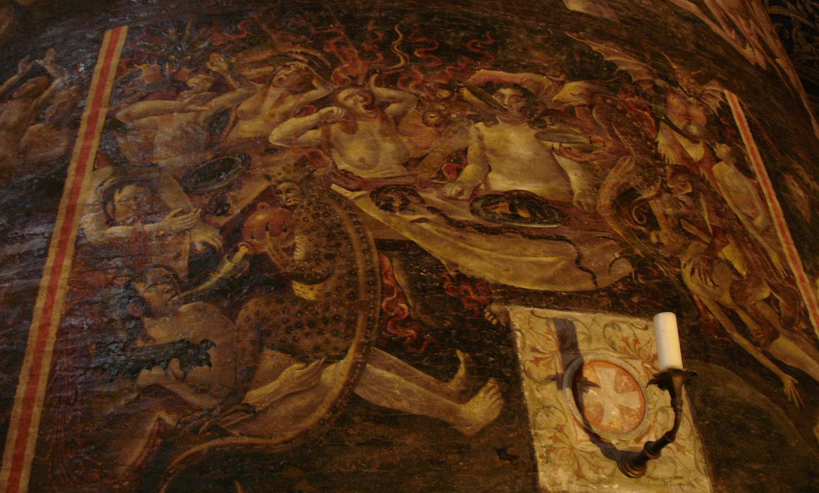 peinture monumentale : Jugement dernier, détail