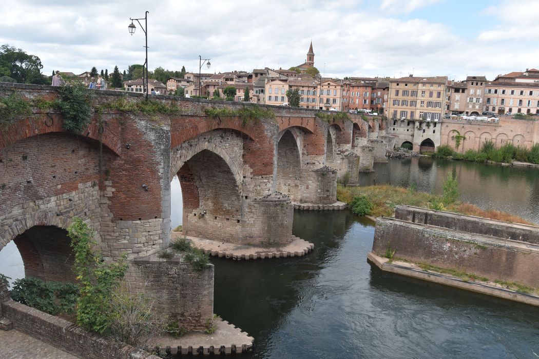 vue générale du pont depuis la rive sud