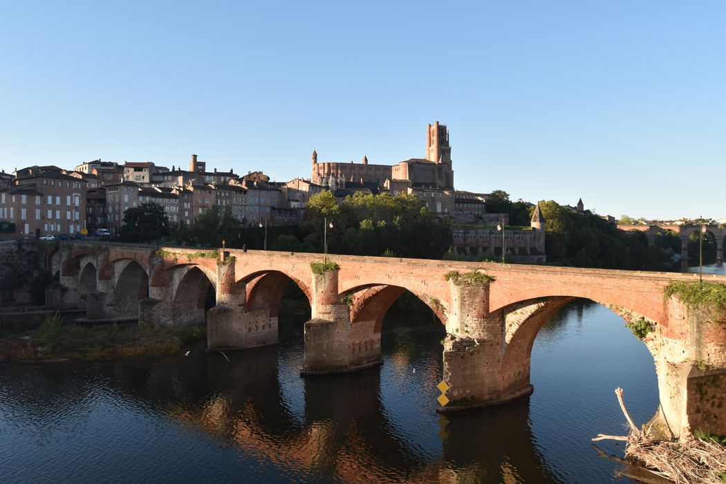 vue générale du pont depuis la rive Nord