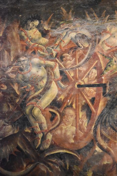 peinture monumentale : Jugement dernier, détail