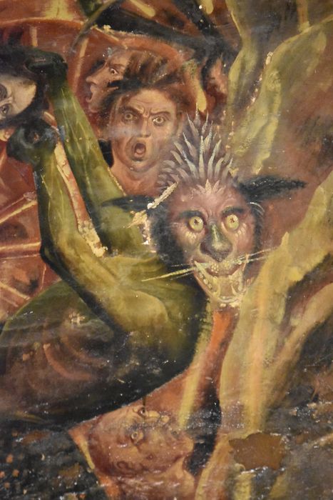 peinture monumentale : Jugement dernier, détail