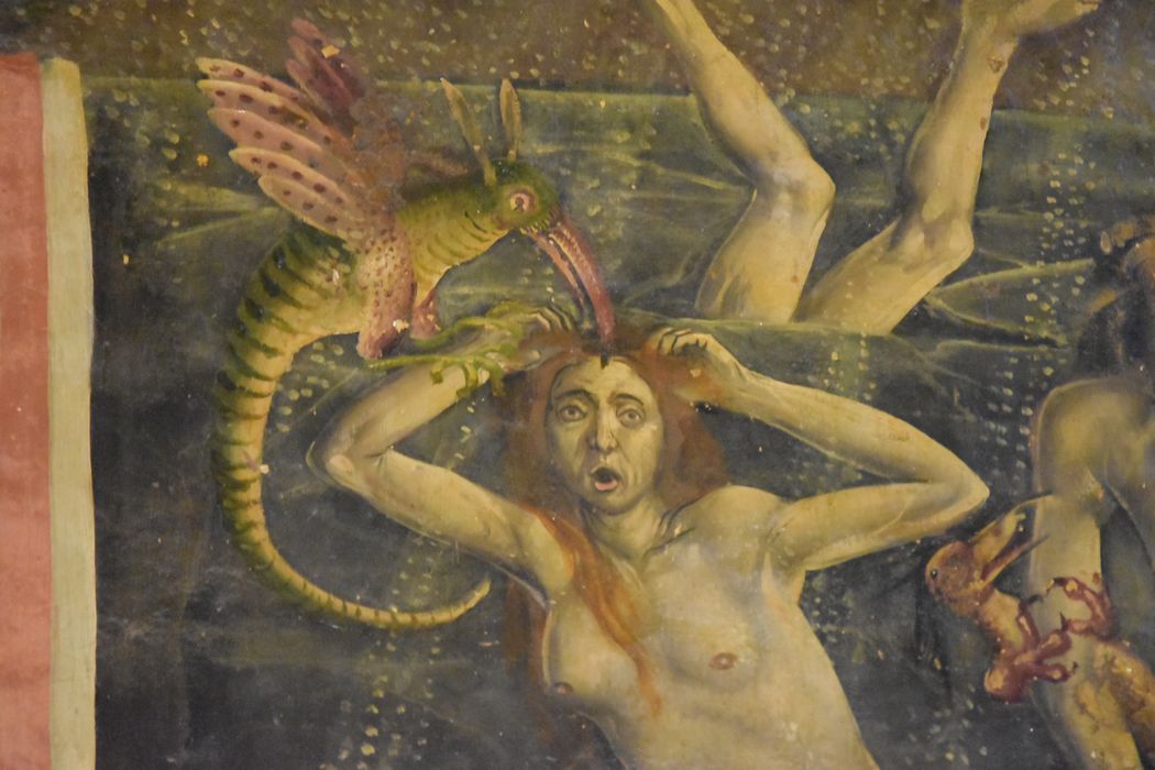 peinture monumentale : Jugement dernier, détail