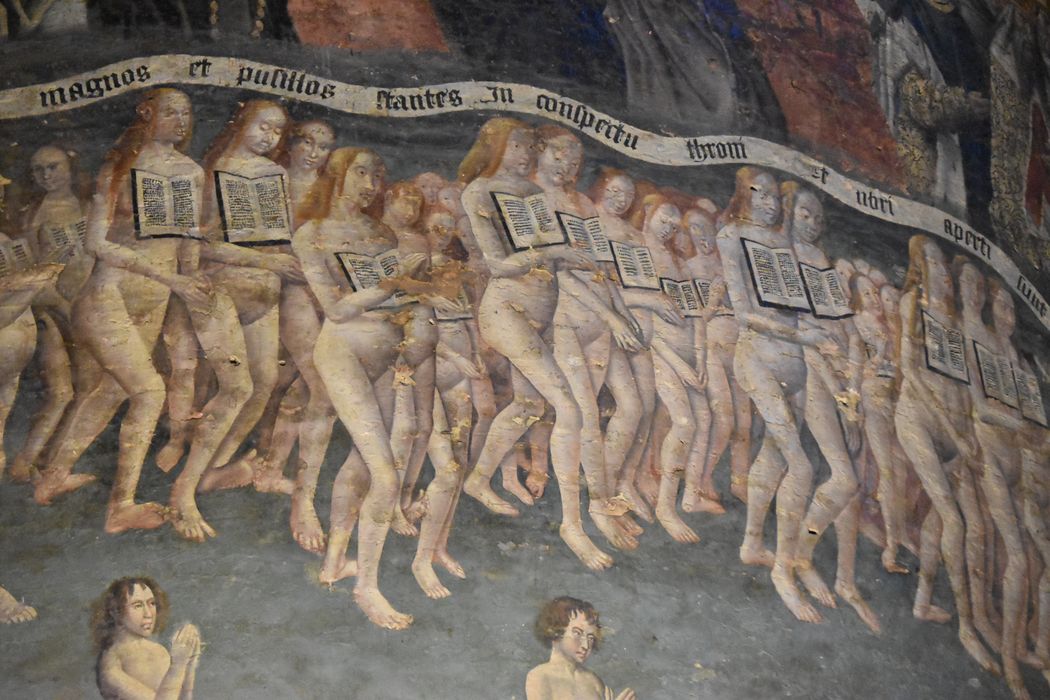 peinture monumentale : Jugement dernier, détail