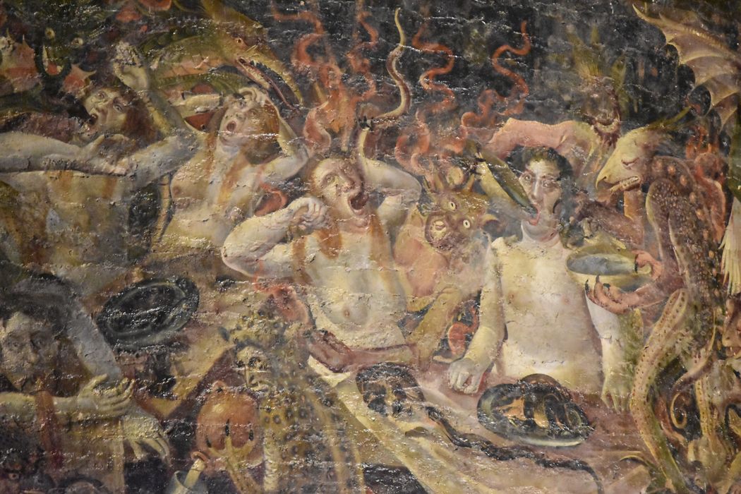 peinture monumentale : Jugement dernier, détail