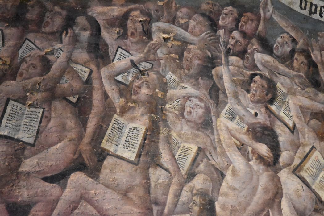 peinture monumentale : Jugement dernier, détail