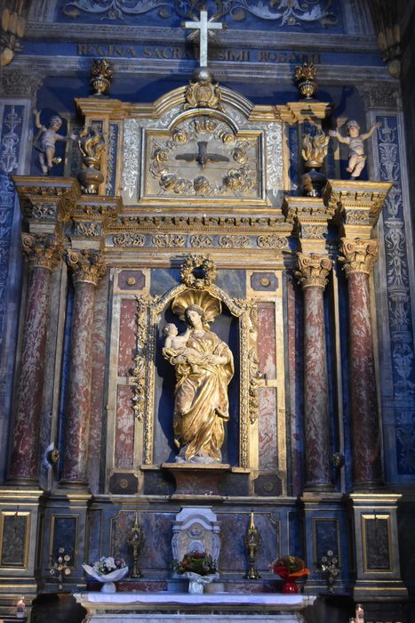 retable, statue : Vierge à l’Enfant