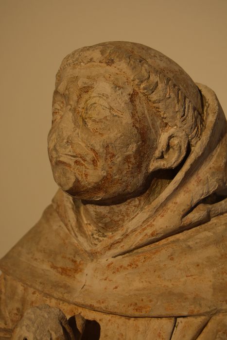 moine cordelier en prière, détail