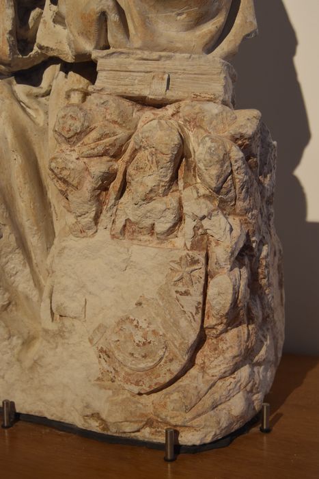 moine cordelier en prière, détail