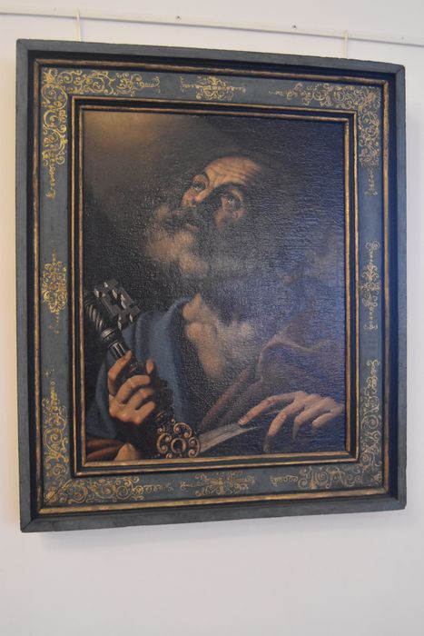 Tableau et son cadre : Repentir de saint Pierre