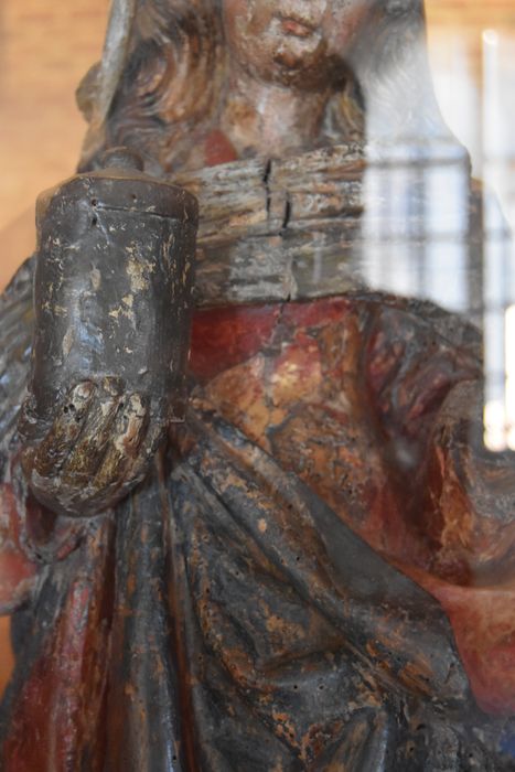 statue : Sainte Madeleine, détail